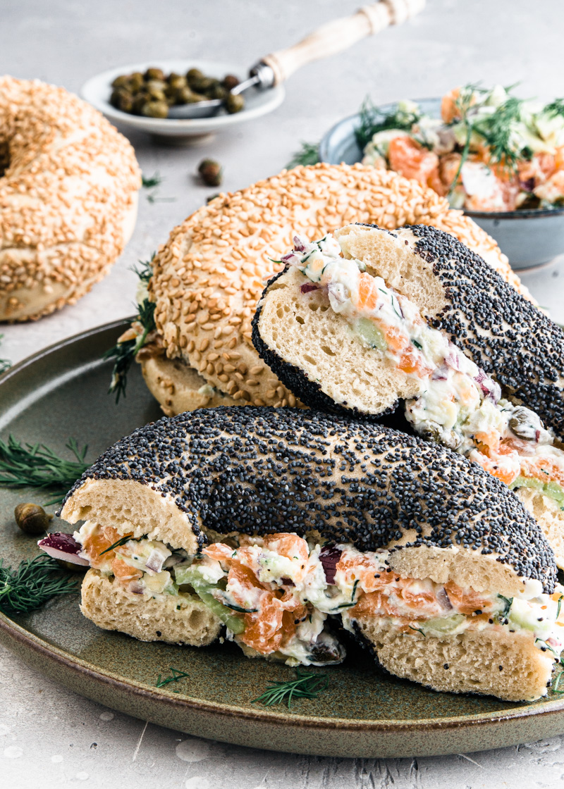 Bagels met zalm