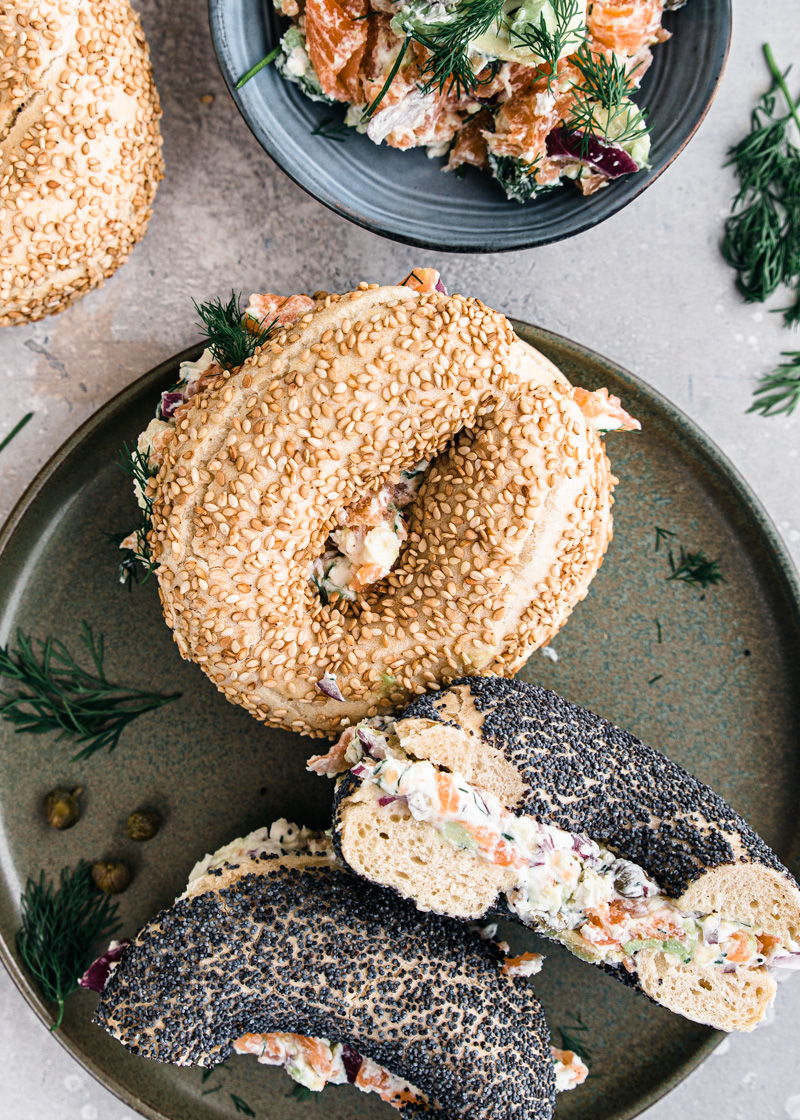 Bagels met zalm