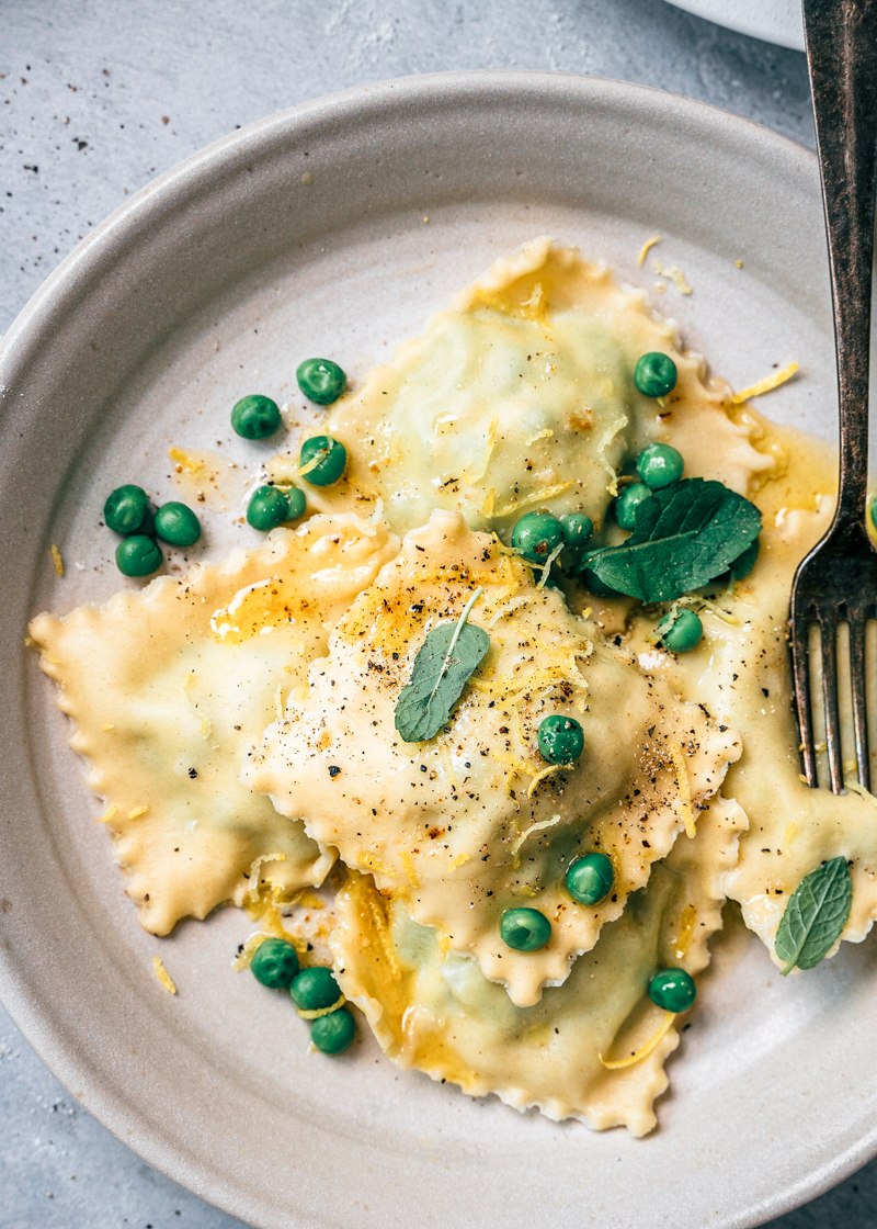 Ravioli met ricotta