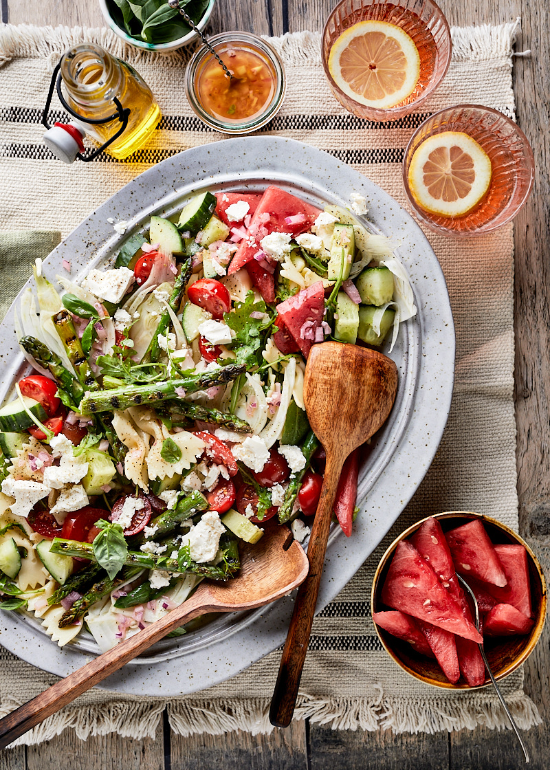 Zomerse pastasalade