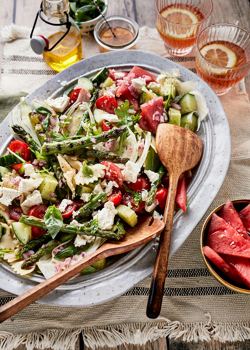 Zomerse pastasalade