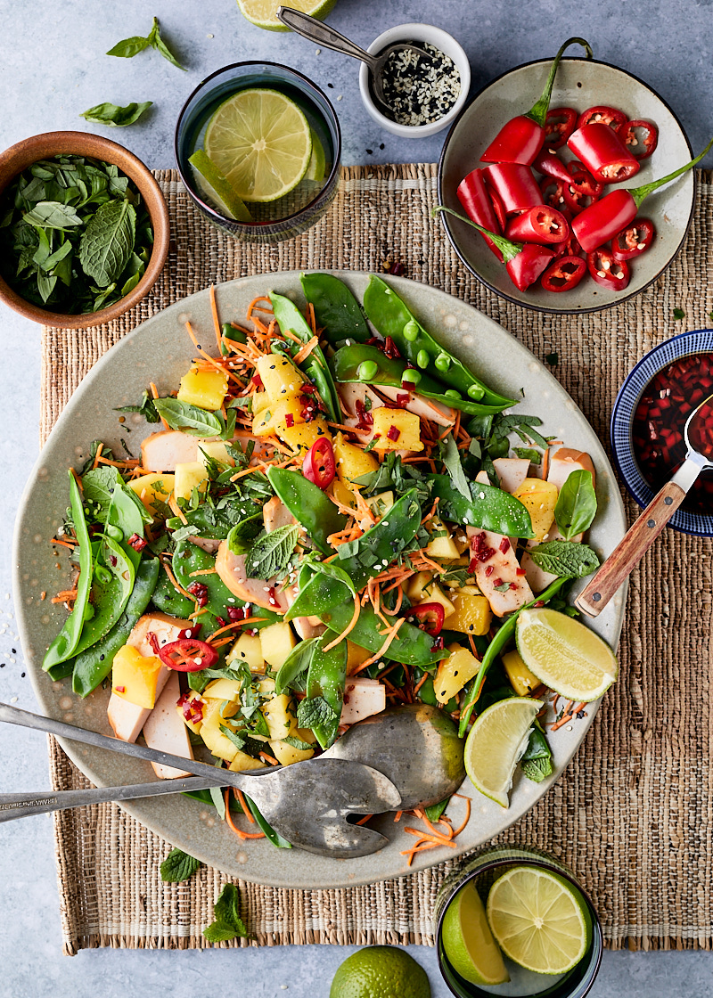 Mango kip salade