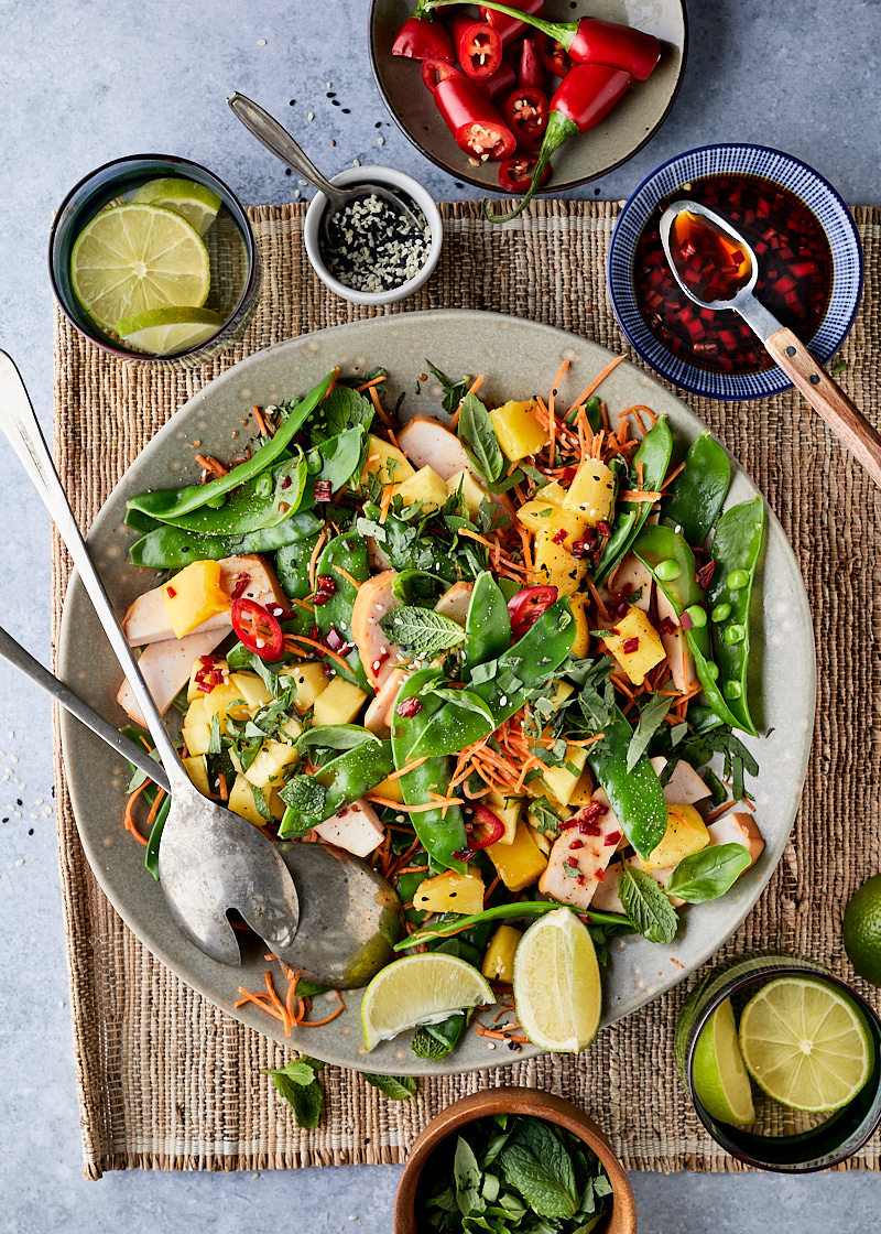 Mango kip salade