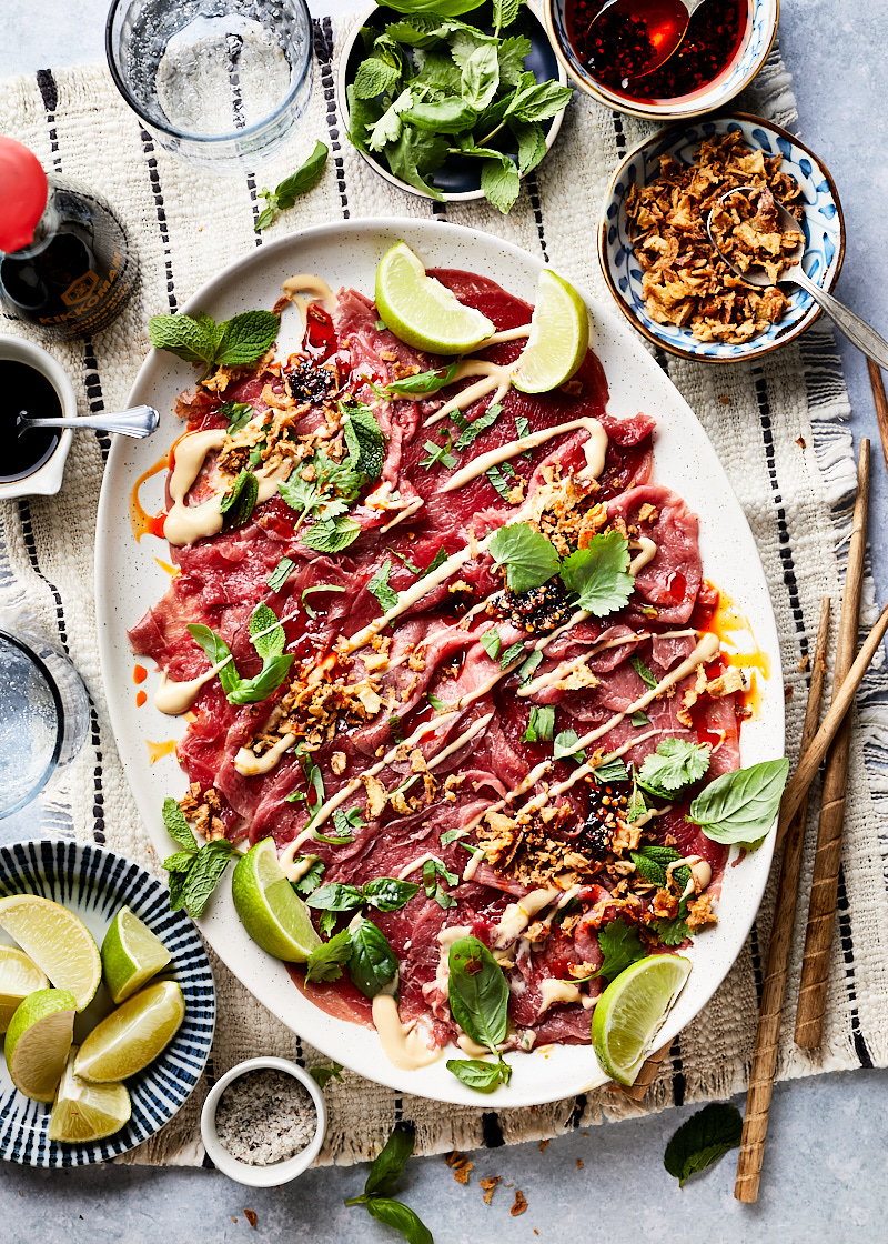 Aziatische carpaccio