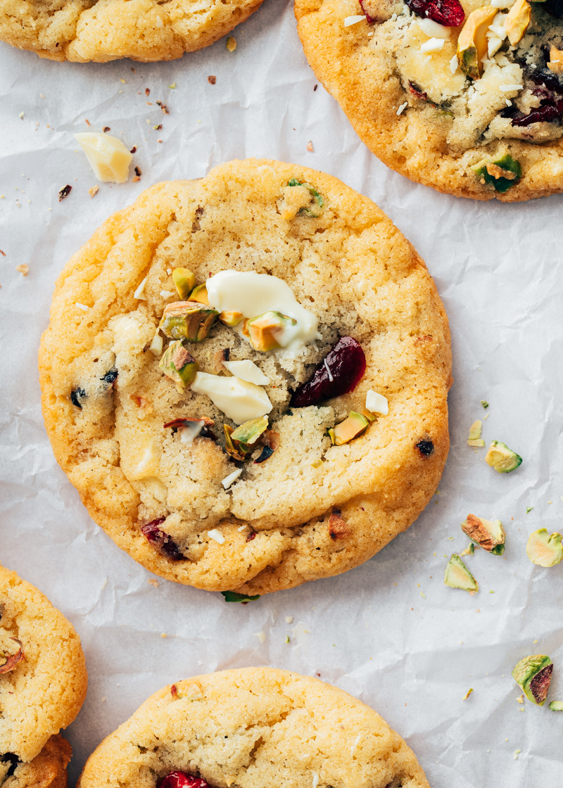 Cranberry koekjes met witte chocolade