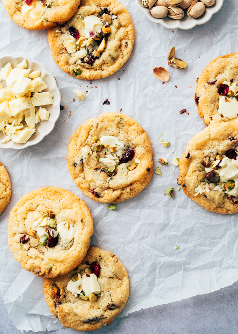 Cranberry koeken met witte chocolade