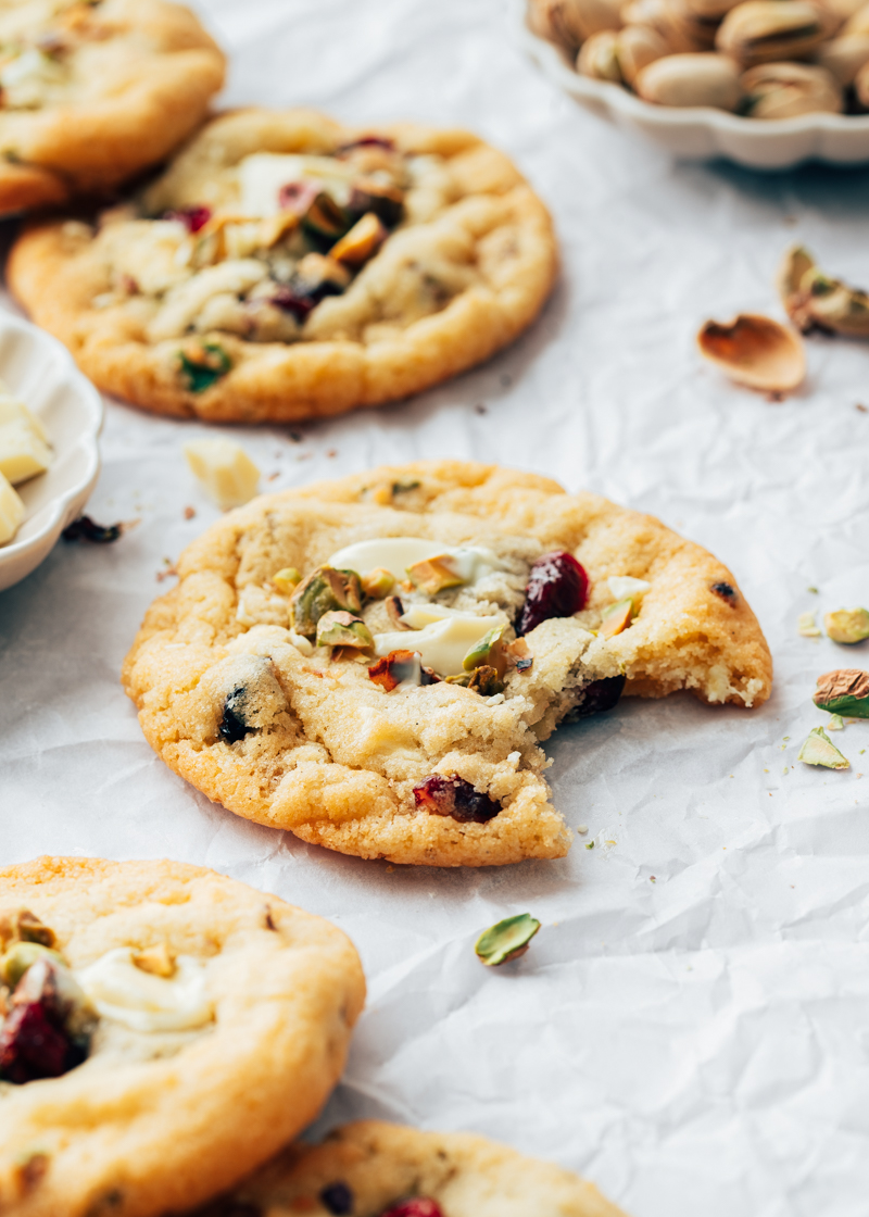 Cranberry koeken met witte chocolade