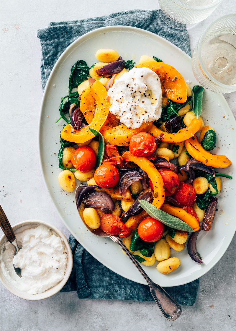 Gnocchi uit de pan met pompoen