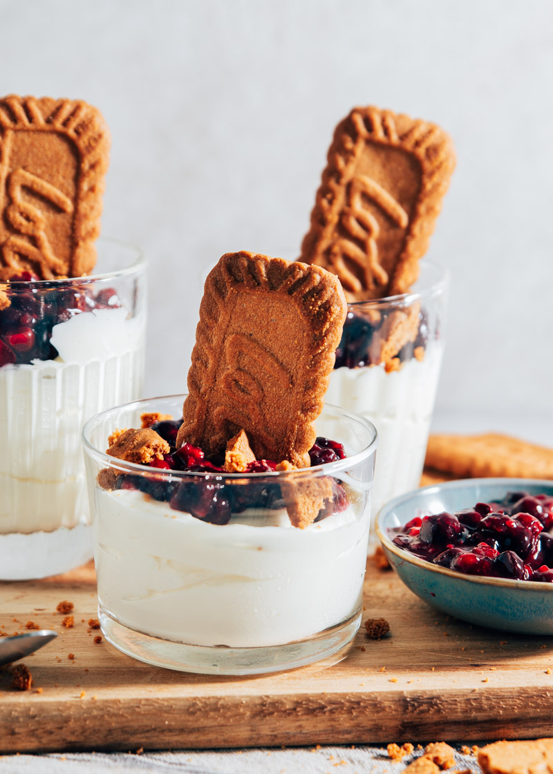 Cheesecake toetje in een glas