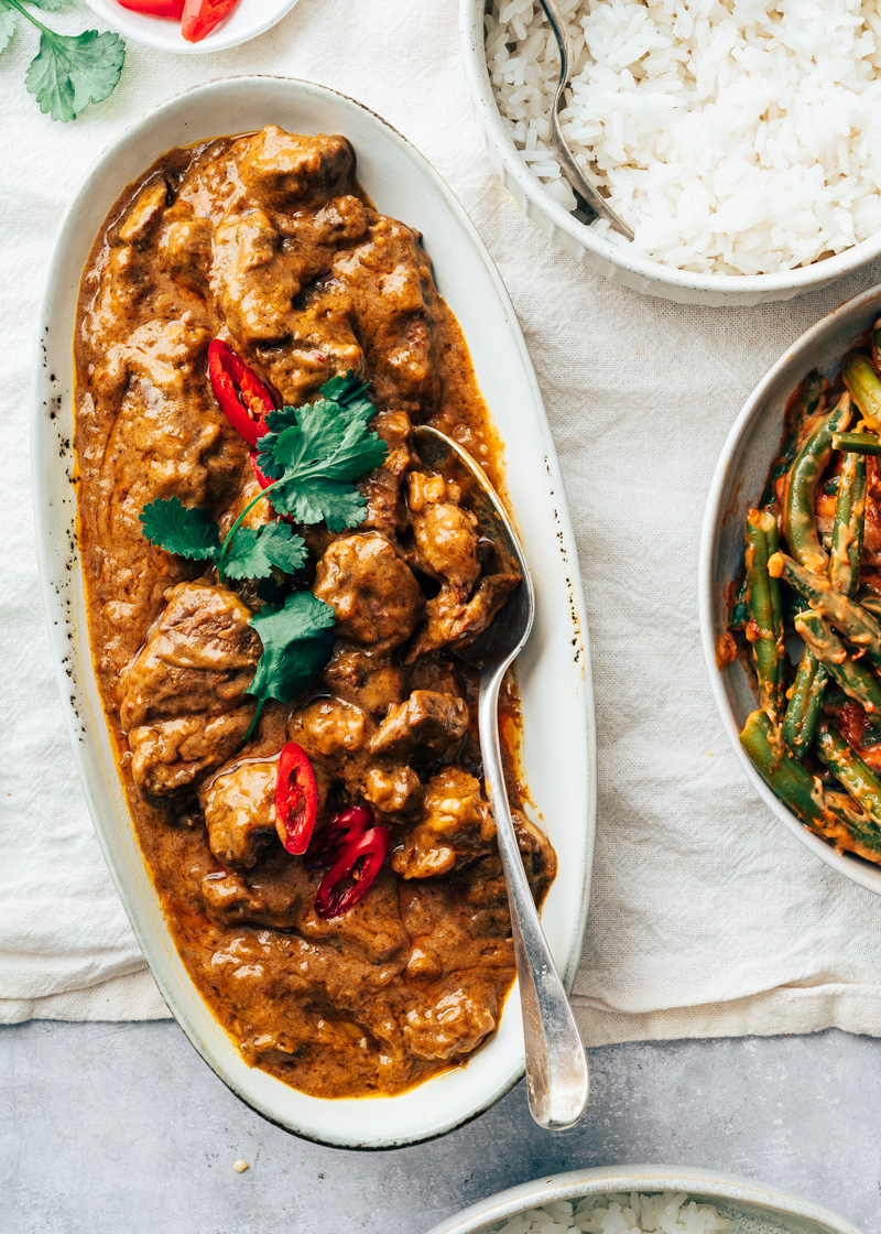 Rendang uit de slowcooker