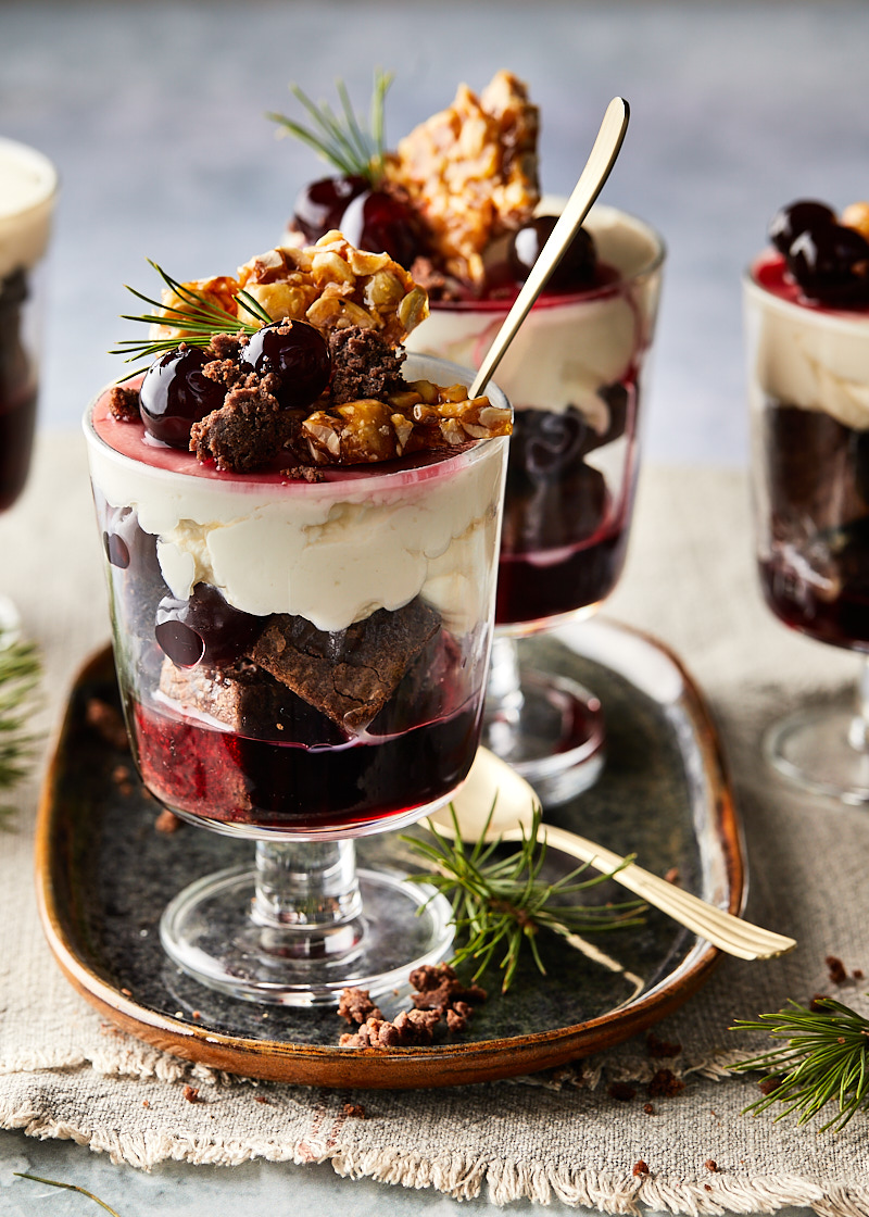 Brownie trifle