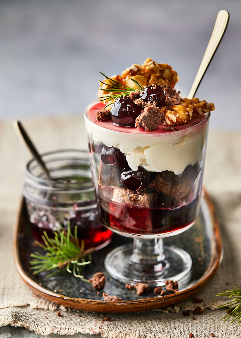 Brownie trifle