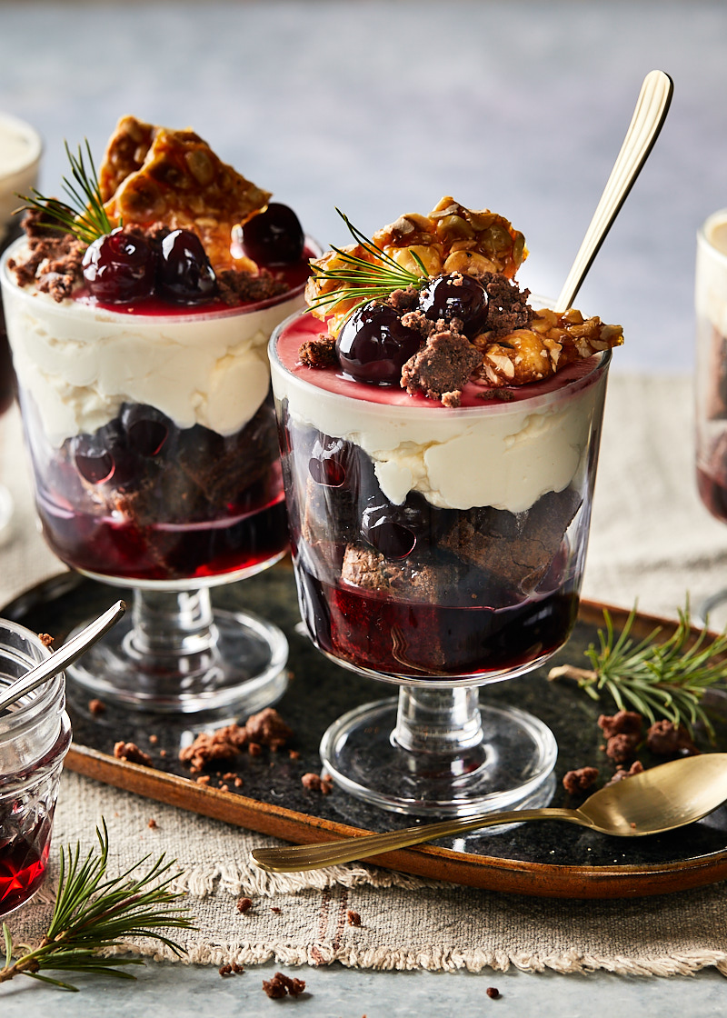 Chocolade trifle met brownies: het perfecte kerst toetje