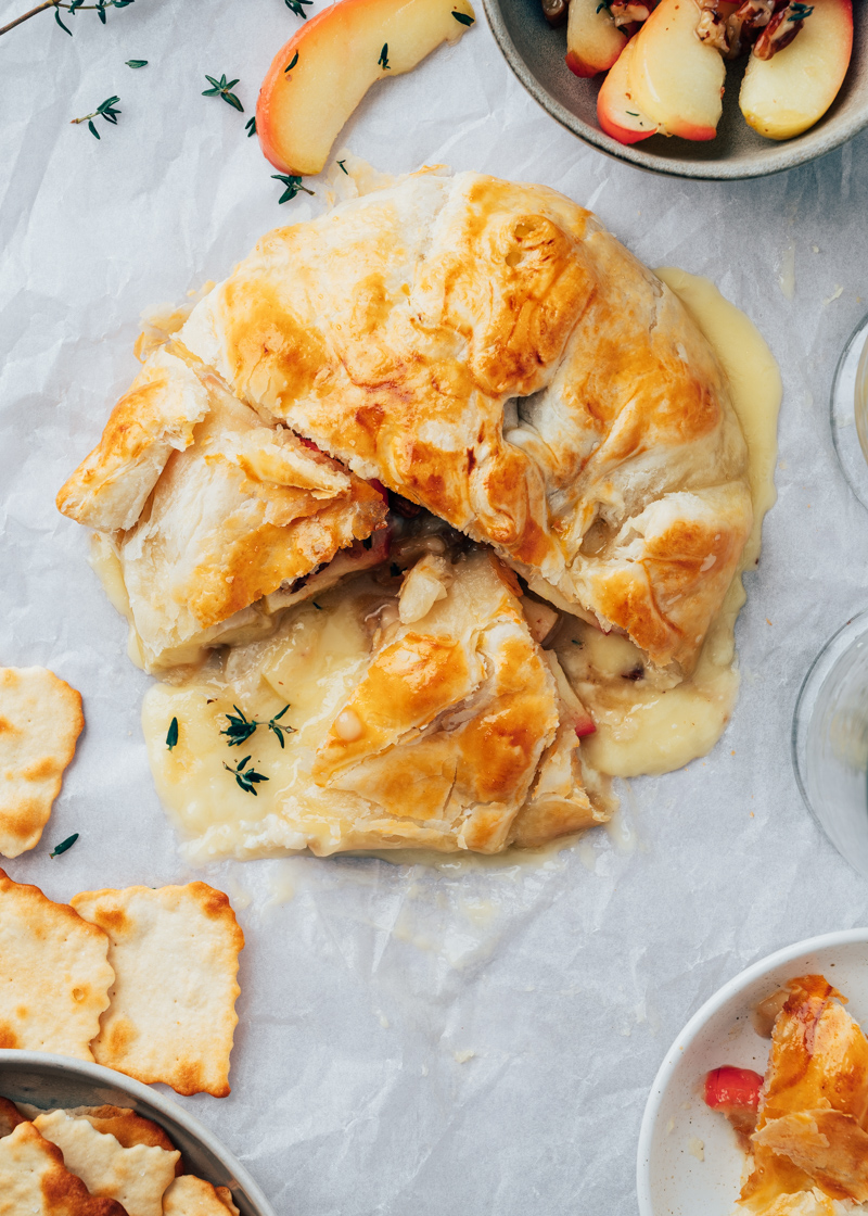 Camembert in bladerdeeg uit de oven