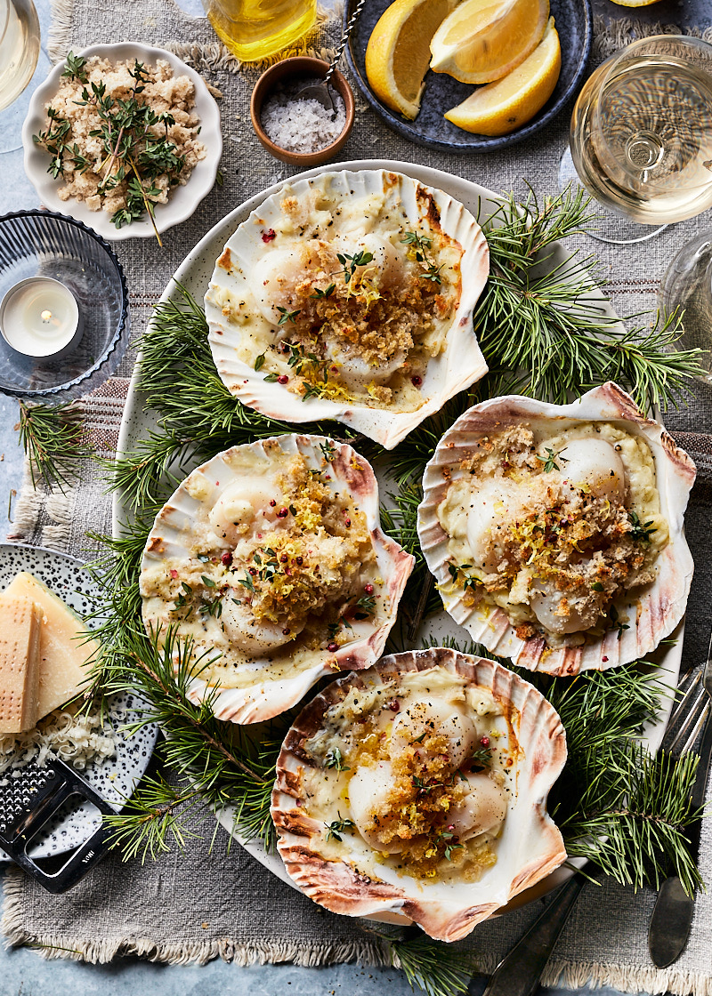 Gegratineerde coquilles