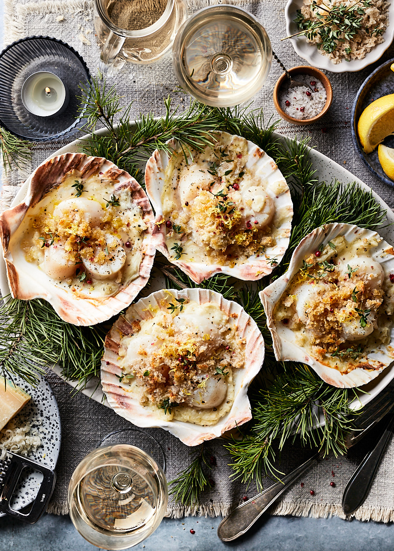 Gegratineerde coquilles
