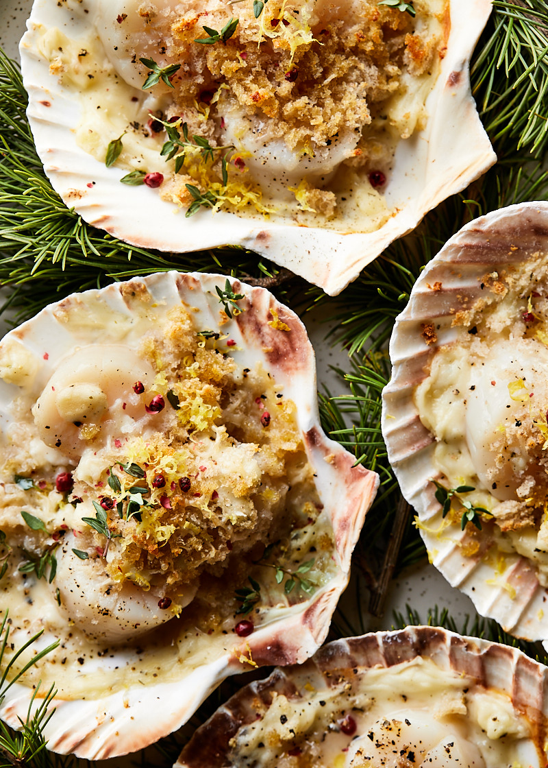 Gegratineerde coquilles