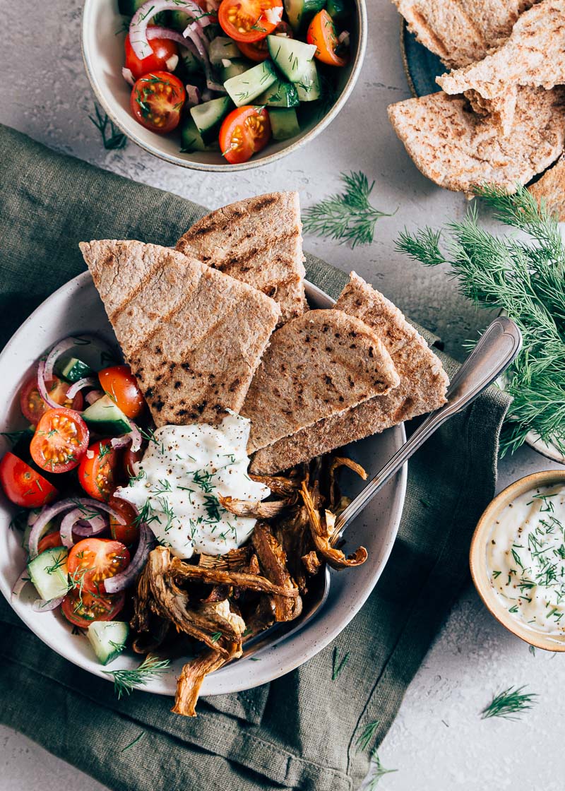 Vega shoarma van oesterzwammen