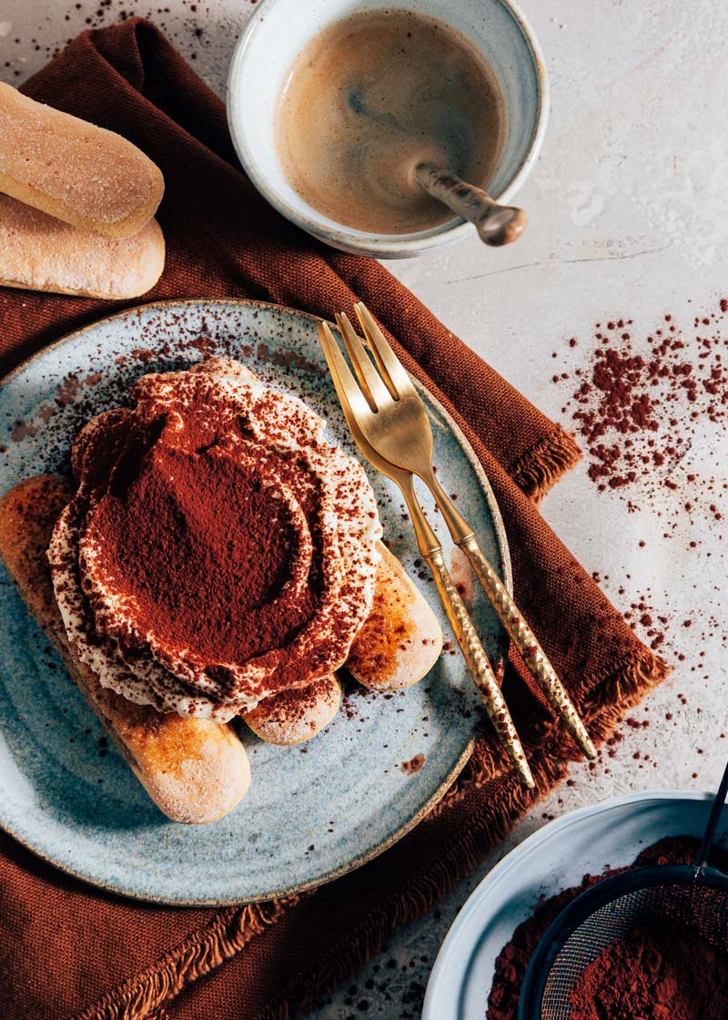 Tiramisu zonder alcohol en ei