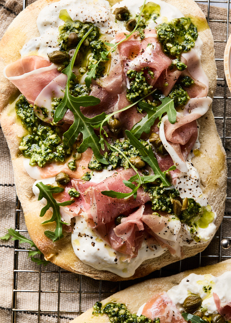 Pinsa met stracciatella