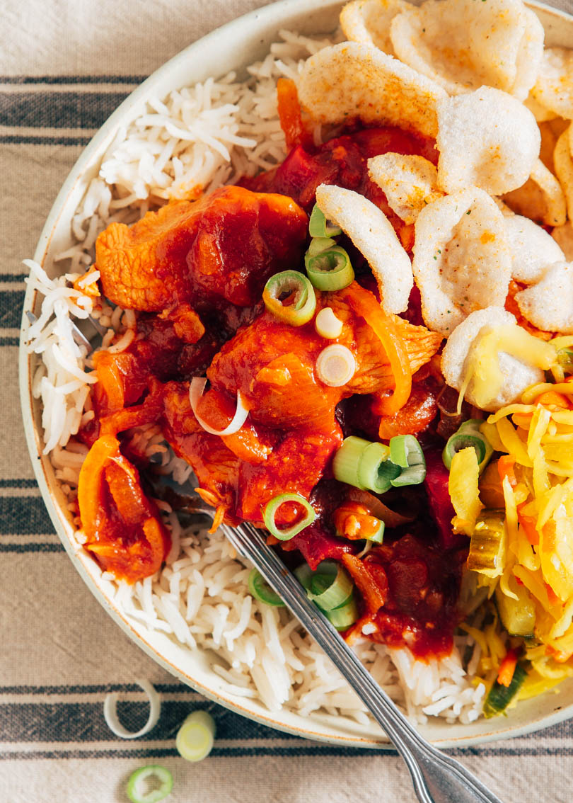 Ajam pangang uit de slowcooker