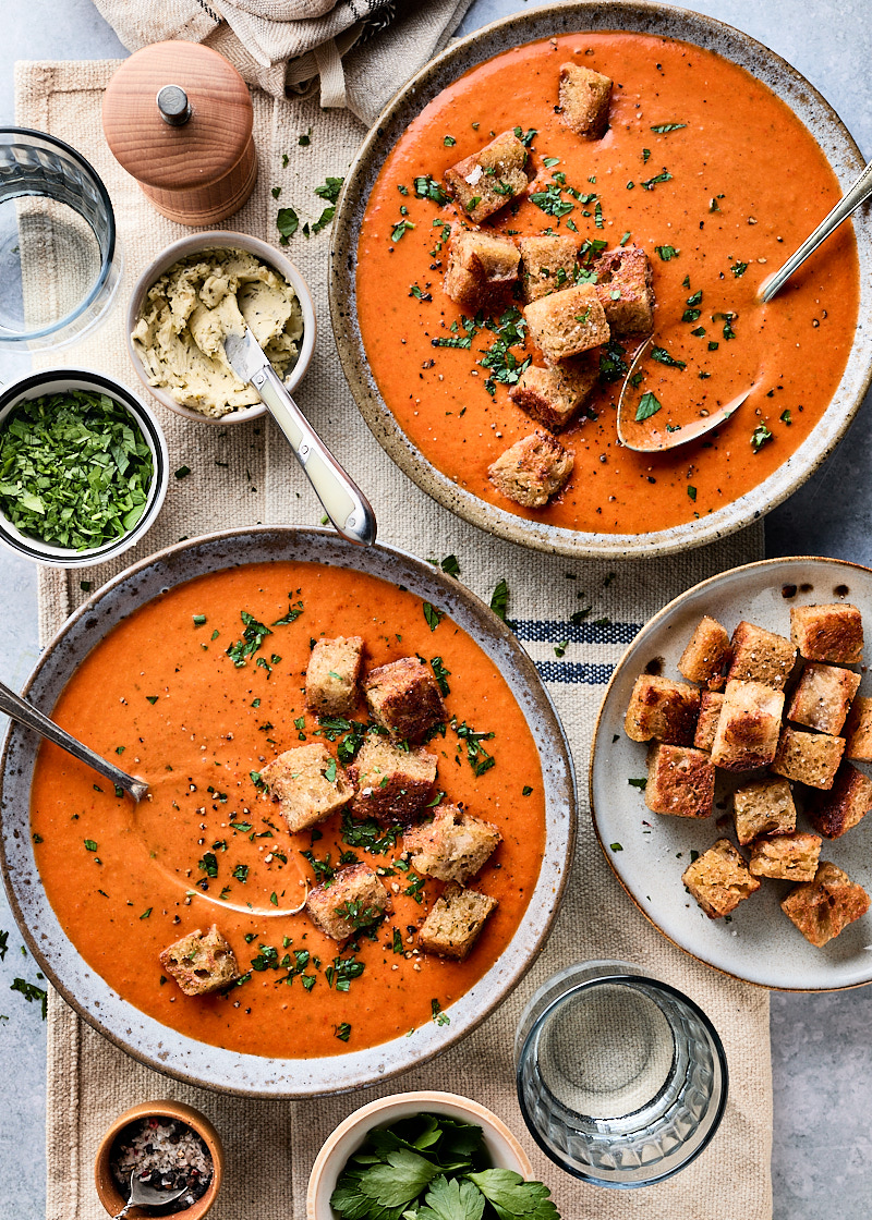 Courgette paprikasoep