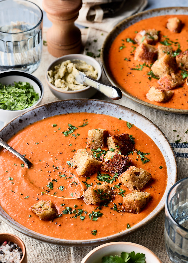 Courgette paprikasoep