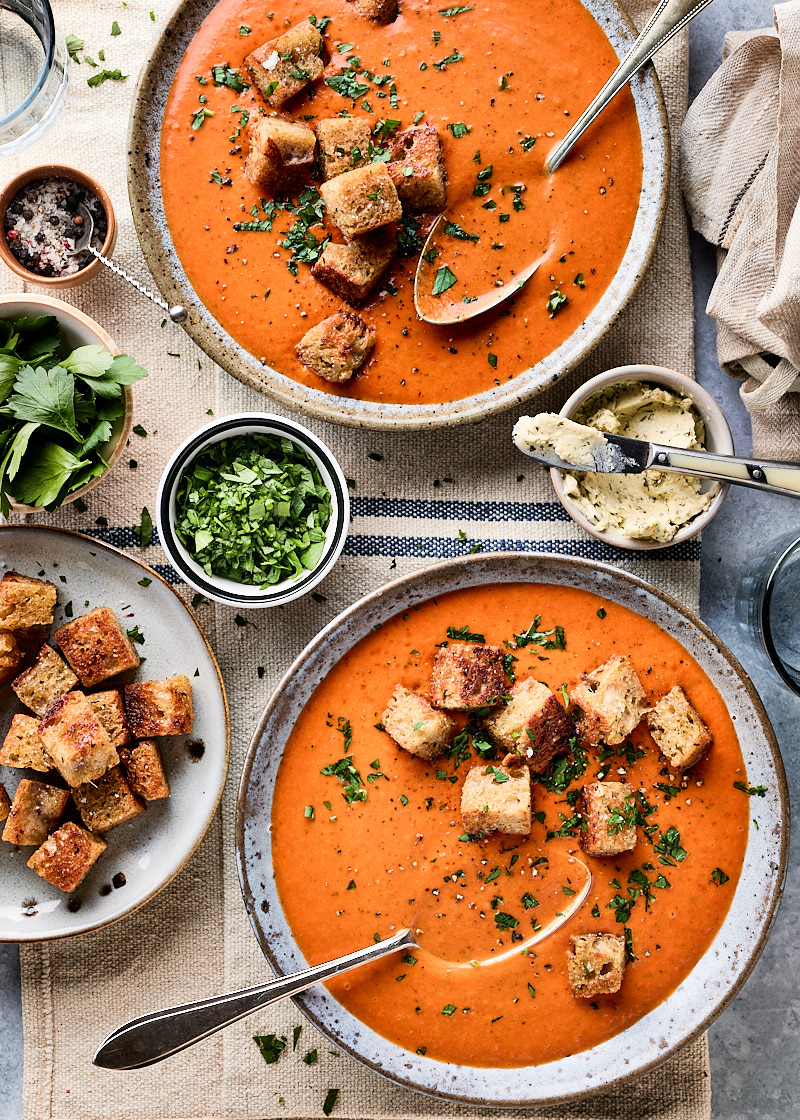 Courgette paprikasoep