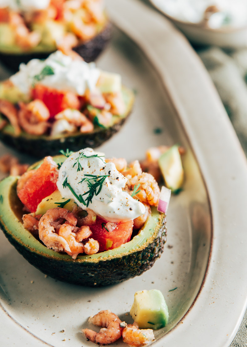 avocado met garnalen