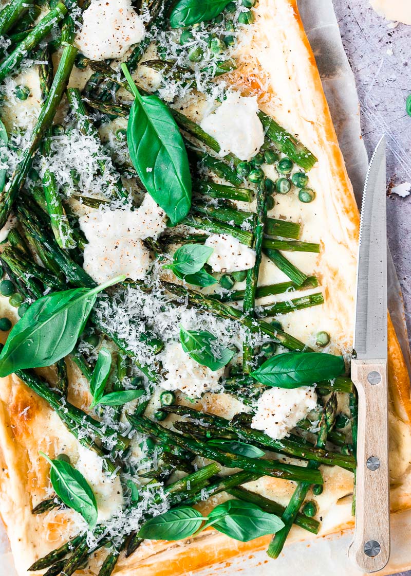 plaatttaart groene groente