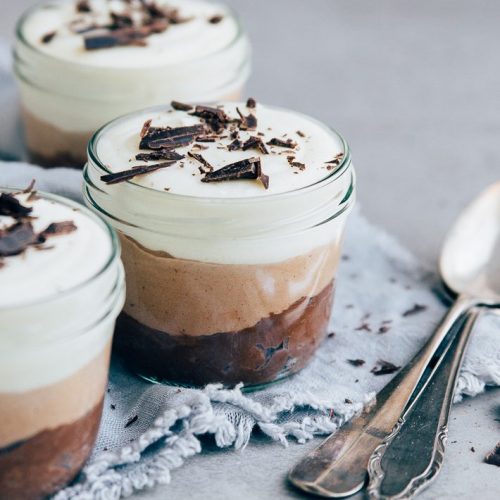 3 kleuren chocolademousse