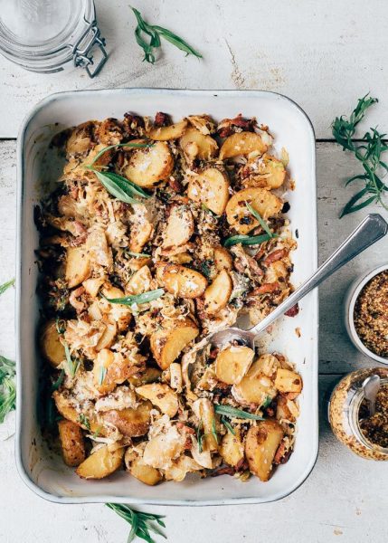 Aardappel ovenschotel bereid