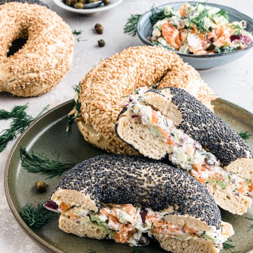 Roomkaas met zalm