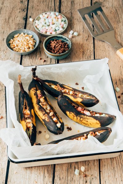 Banaan op de bbq