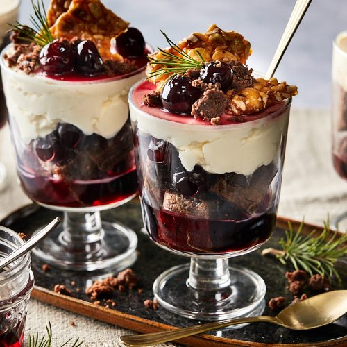 Chocolade trifle met brownies: het perfecte kerst toetje
