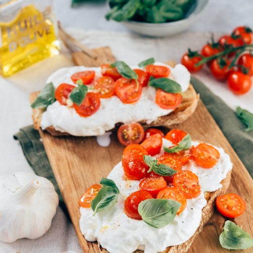 Bruschetta met burrata