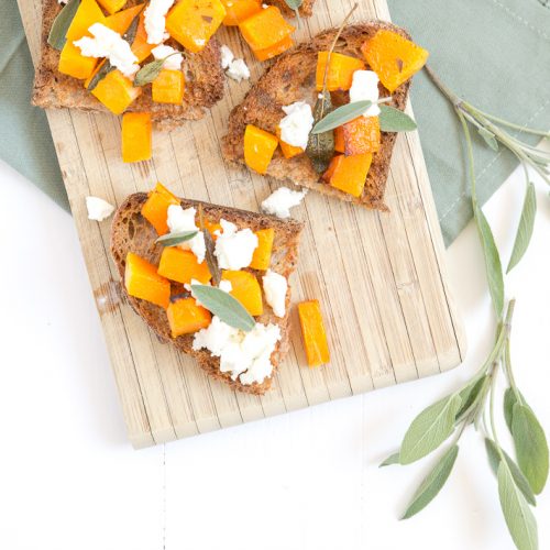 Bruschetta's met pompoen