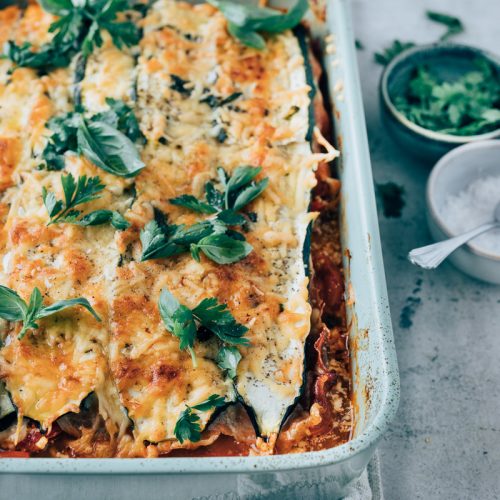 Courgette lasagne
