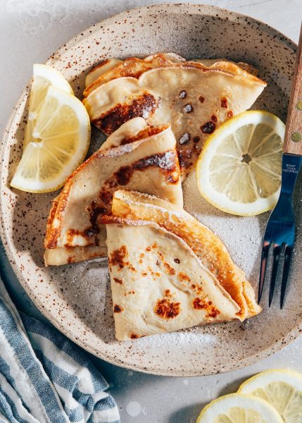 crepes met suiker en citroen