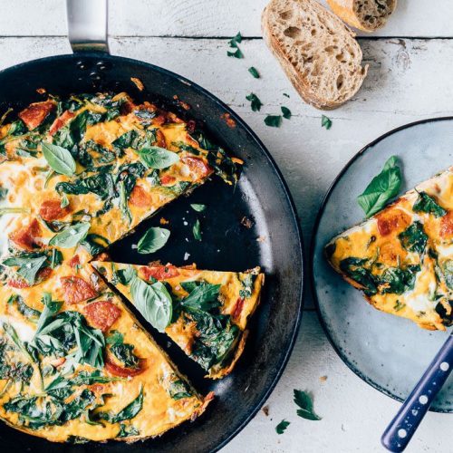 frittata met chorizo
