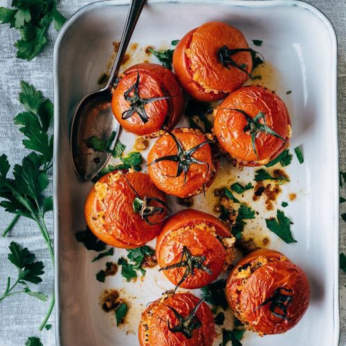 Gevulde tomaten met quinoa