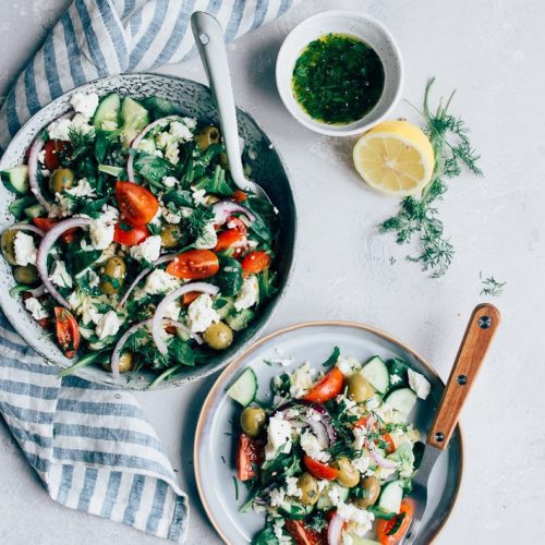 Griekse orzo salade recept