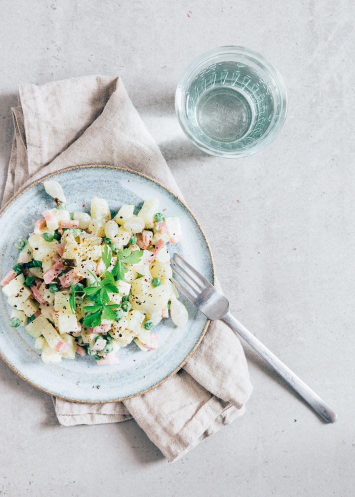 Zelfgemaakte huzarensalade