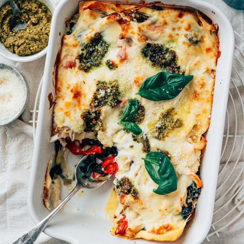 Kip pesto lasagne