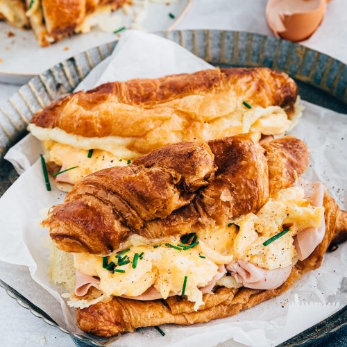 Kaascroissants met ham en roerei 4