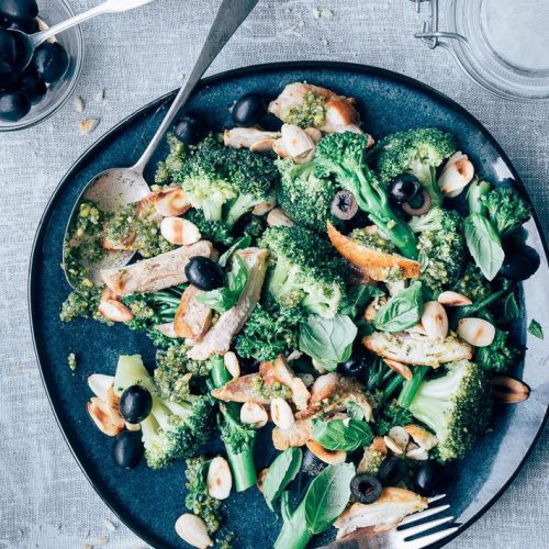 Pasta pesto met broccoli