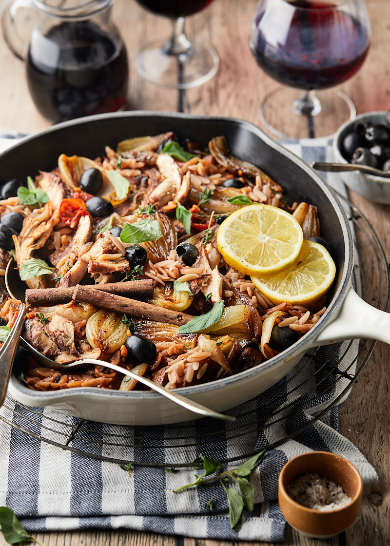 Kip Stifado met orzo