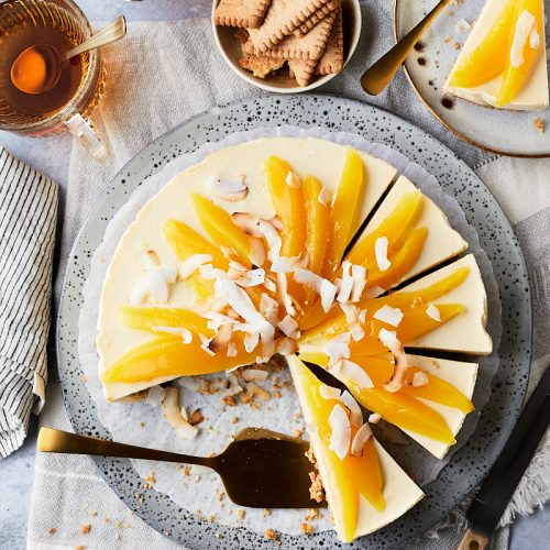 Mango kwarktaart