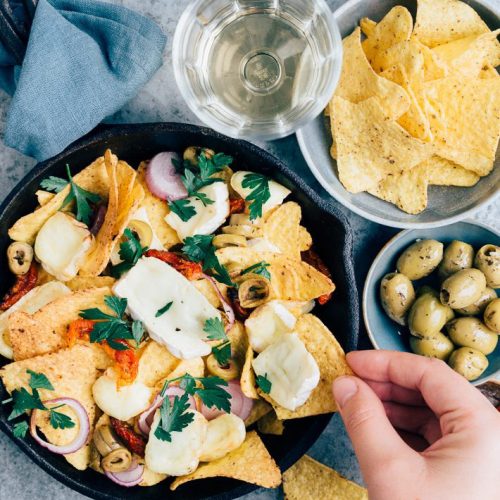 Nacho's met brie