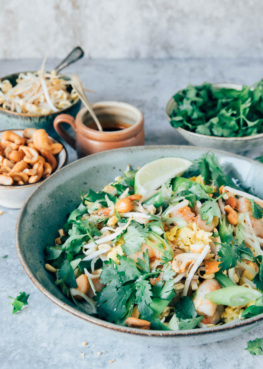 Pad thai met garnalen